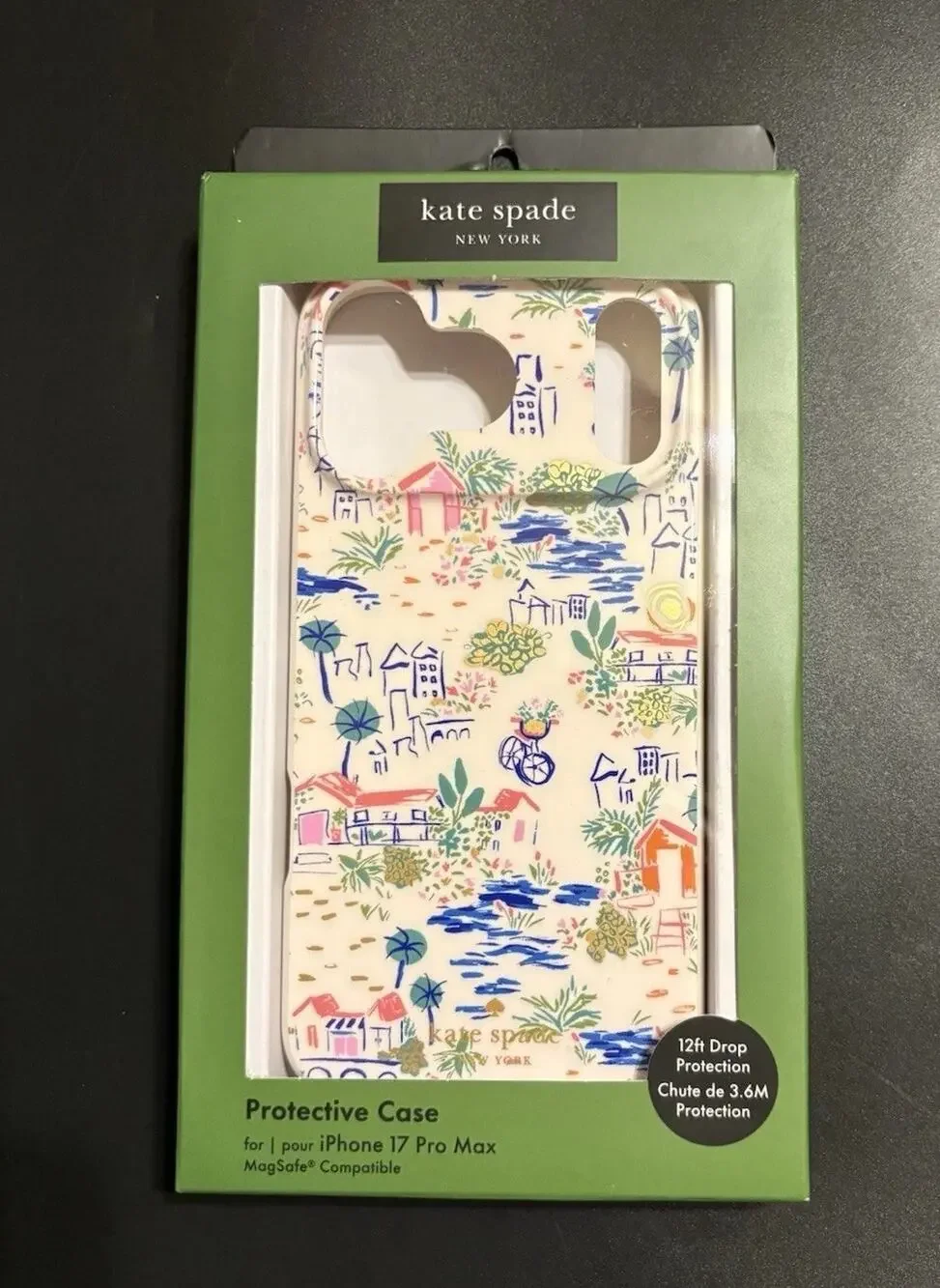 Kate Spade iPhone 17 Pro Max MagSafe Case - Coastal Vacation Print NEW